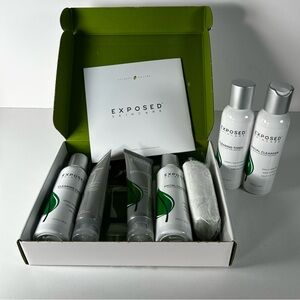 Exposed Skincare Expanded Kit 7 Piece Tonic Cleanser Serum Moisture Complex New